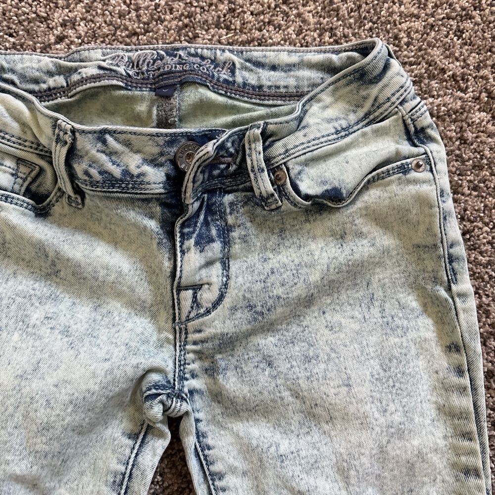 Pacsun Low Rise Light Acid Wash Skinny Jeans
